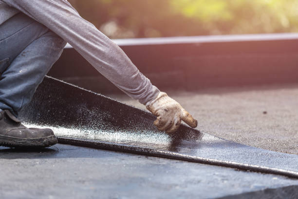 Professional Waterproofing technician working in New Concord, OH